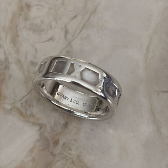 Tiffany & Co. Atlas 925 Sterling Silver Ring - Picture 1 of 11